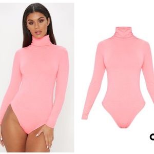 PrettyLittleThing Neon Pink Bodysuit